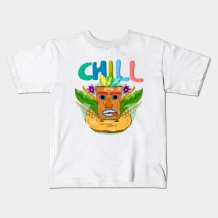 hawaii tiki aloha Kids T-Shirt